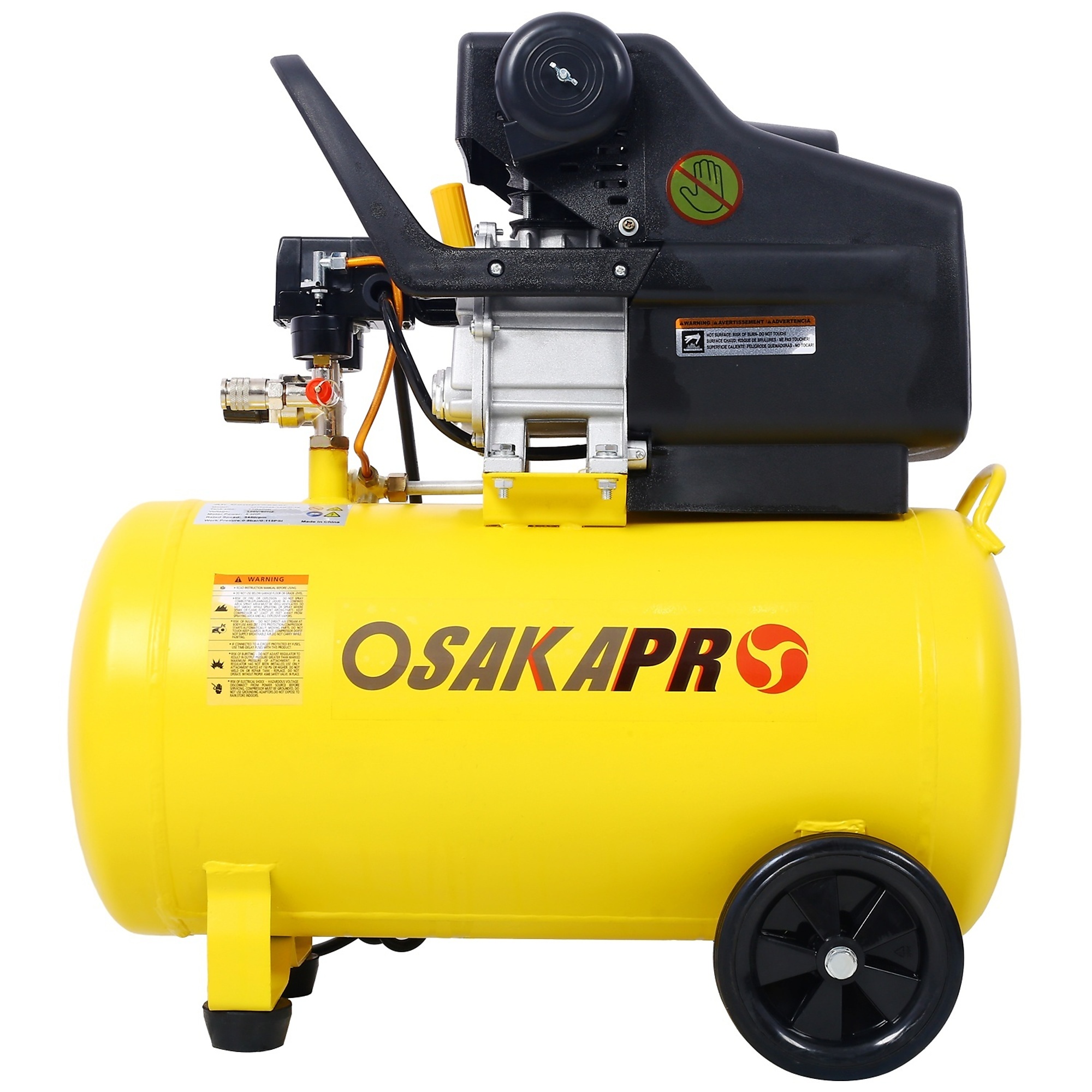 BlackTeck Portable Air Compressor — 13-Gallon, 115 PSI, 4.5 HP, Oil-Lubricated, Vertical, Model# N2-64403